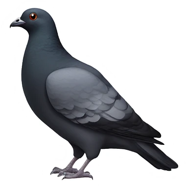 black pigeon sticker