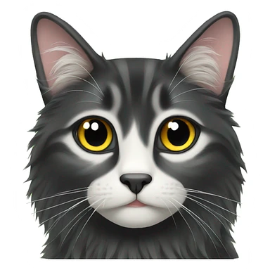 norwegian forest black cat sticker
