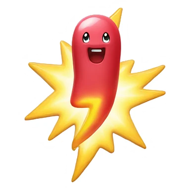 Gummy lightning  sticker
