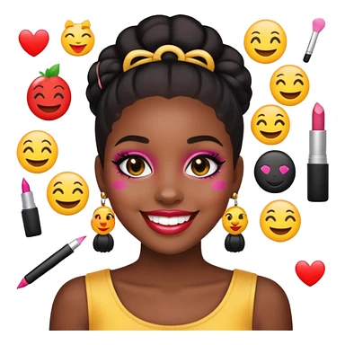 Black girl that girl emojis sticker