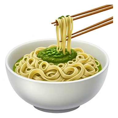 Noodle with pesto sticker