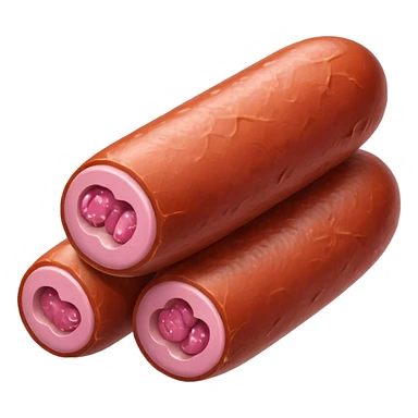 pink pills in sausage sticker