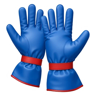 One Hand glove in blue (#00A3E0) and red (#F9423A)  sticker