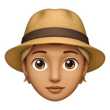 put a hat on this face! sticker