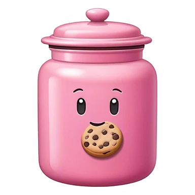empty pink cookie jar sticker