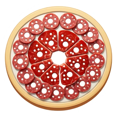 salami, simple and clear depiction sticker