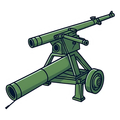Soviet anti-aircraft gun sticker