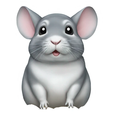 Chinchilla in tank sticker