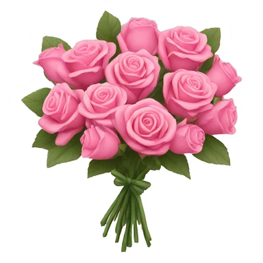 Pink bouquet of roses sticker