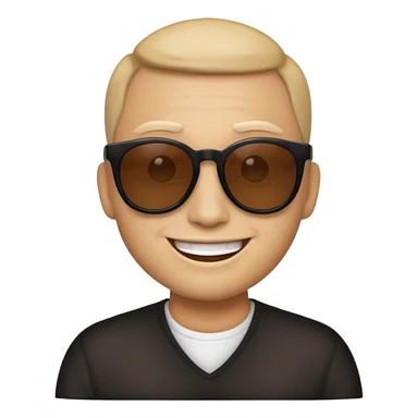 emoji smile dark sunglasses sticker