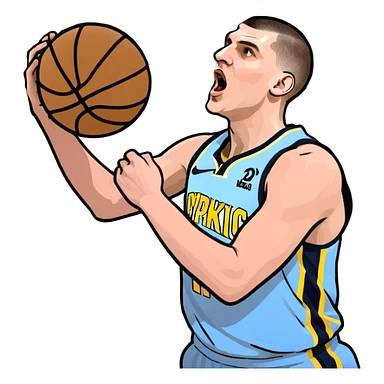 Nikola Jokic dunking  sticker