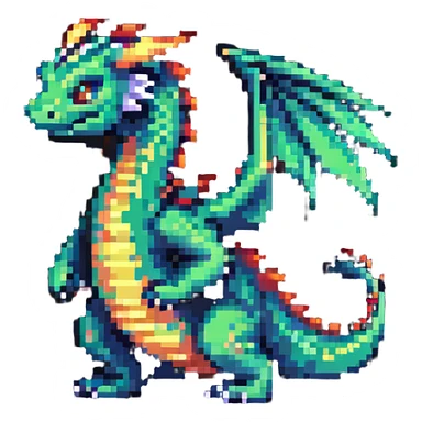 dragon with tiny wings sticker