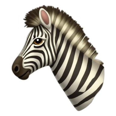 zebra old style design sticker