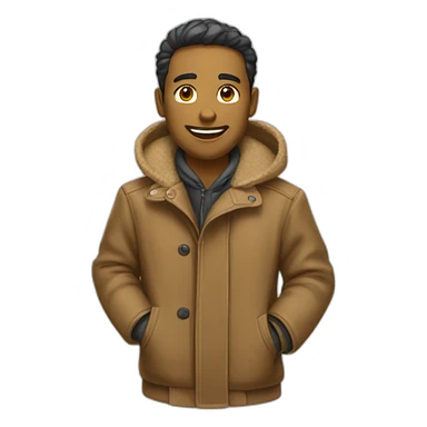 Chat avec manteau sticker