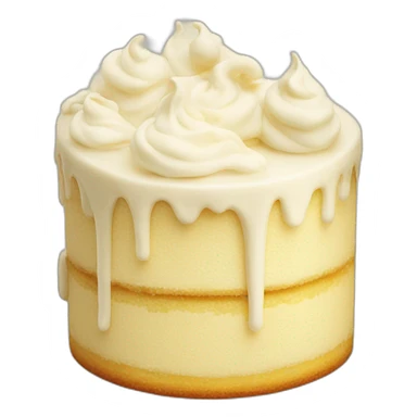 Vanilla cake smiling sticker