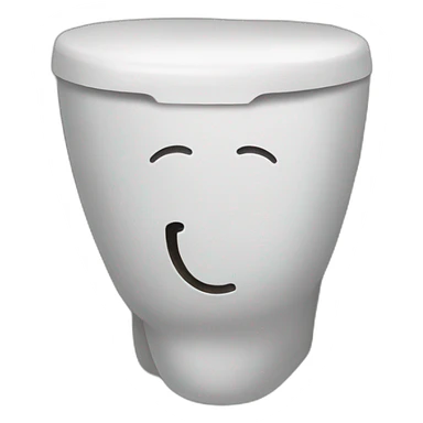 A head in a toilet sticker