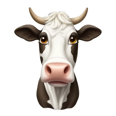Cow christmas sticker