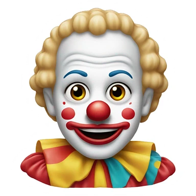 Clown from McDonald’s with toys  sticker