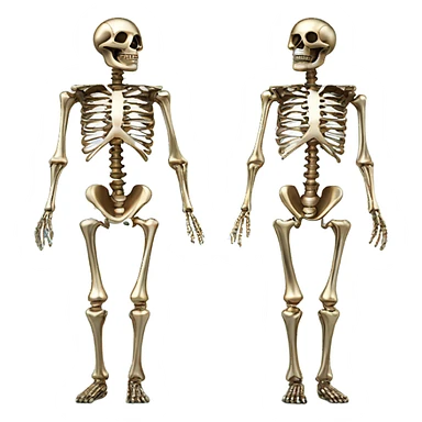 chrome skeleton  sticker