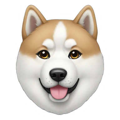 white akita sticker