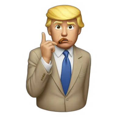 donald trump blowing kiss sticker