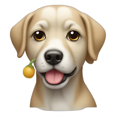 Chien moche qui sourit sticker