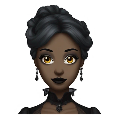 Hyper Realistic Goth victoria secret model vampire  sticker