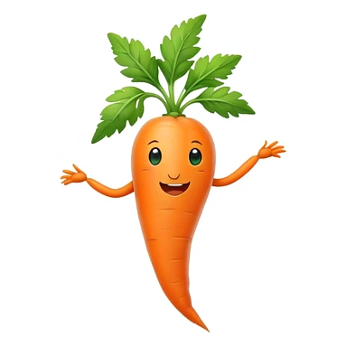 Dancing carrot sticker