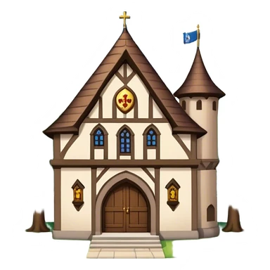 medieval tax collector building sticker