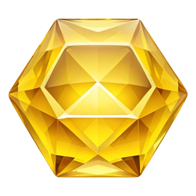 Yellow crystal sticker