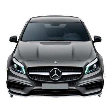 Black Mercedes a45 amg  sticker