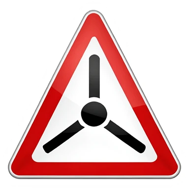 traffic sign trangle sticker