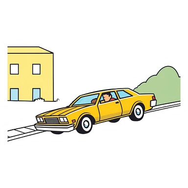 Scott Lokey getting run over by a car sticker