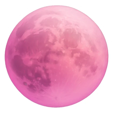 Pink moon sticker