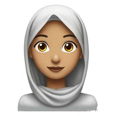 pretty arab girl no hijab sticker