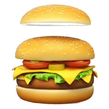 burger 3d sticker