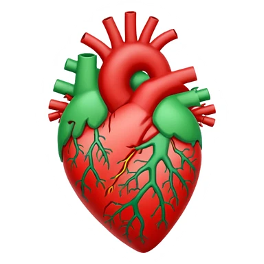 heart emoji in the colors of the Palestinian flag sticker