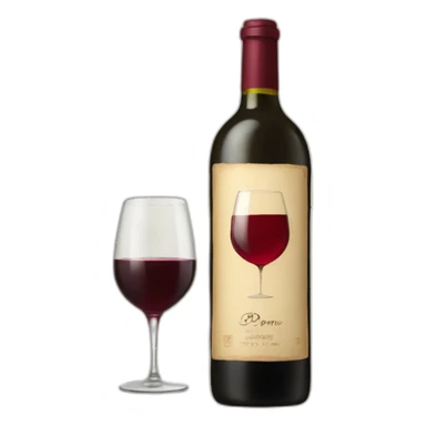 Bottle of wine sticker