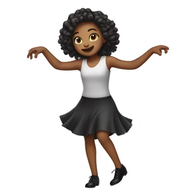 Girl tap dancing  sticker
