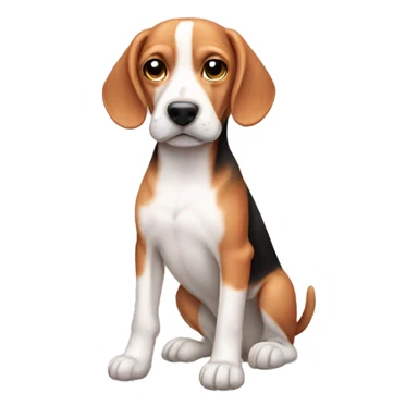 Pink beagle  sticker