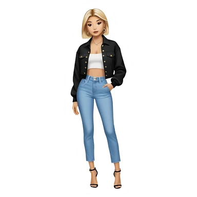 Hailey bieber en voyant tout le corps  sticker