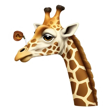 The smoking giraffe sticker