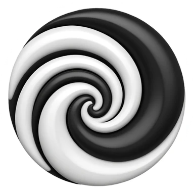 Black and white mix sticker