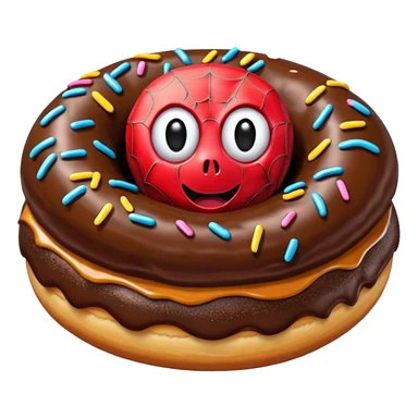 Spider Donut sticker