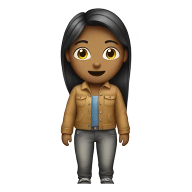 Girl wearing pants  sticker