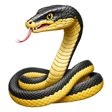 King cobra front facing sticker