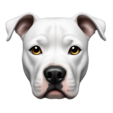 White and black pitbull sticker
