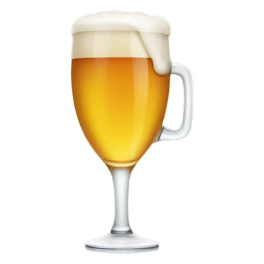 A glass of beer with a straw in it sticker