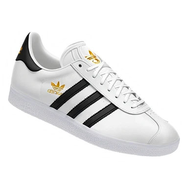 Adidas white stripes gazel sticker