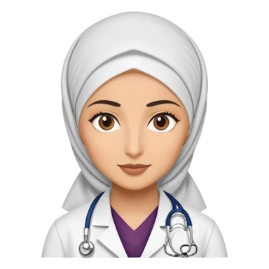 Hijabi doctor  sticker